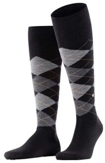 Burlington Edinburgh Wool Knee High Sock Zwart,Bruin,Beige,Blauw - Maat 40/46