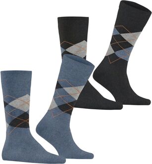 Burlington Everyday 2-Pack Donkerblauw Grijs 6797 - 40-46