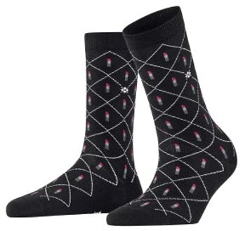 Burlington Lipstick Organic Cotton Sock Zwart - Maat 36/41