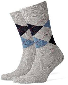 Burlington Manchester Mercerised Cotton Sock Blauw,Bruin,Rood,Zwart,Groen,Grijs,Beige,Wit,Versch.kleure/Patroon,Geel - Maat 40/46,Maat 46/50