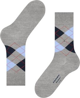 Burlington Manchester Sok Ruit Grijs 3615 - 40-46