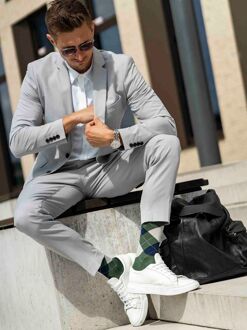 Burlington Manchester Sok Ruit Groen 7982 Donkergroen - 40-46