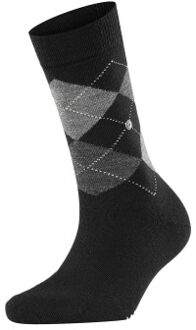 Burlington Marylebone Wool Sock Blauw,Bruin,Rood,Zwart - Maat 36/41
