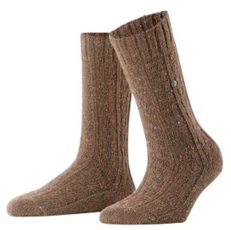 Burlington Tweed Tales Wool Sock Bruin,Blauw - Maat 36/41