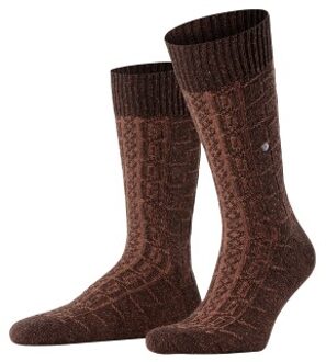 Burlington Twist of Tweed Men Boot sock * Actie * Bruin,Grijs - Maat 40/46