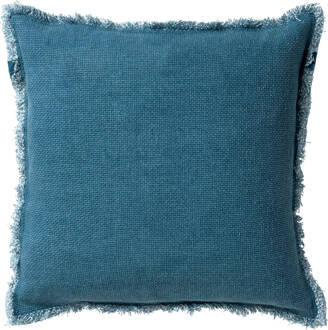 Burto - Sierkussen Van Katoen Provincial Blue 60x60 Cm - Blauw - Blauw