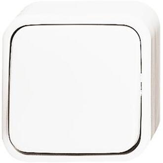 Busch-Jaeger AP Plus wipschakelaar 2 modules wissel, alpinwit