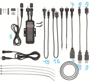 Busch + Müller Busch + Müller kabel E-werk nr 7 rond naar USB-A Zwart