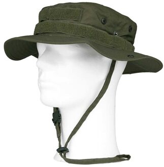 Bush/ranger hoed groen met geheim vakje voor volwassenen - Bush hoeden MOLLE - Outdoor hoeden voor dames/heren 57 cm