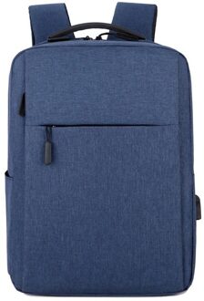 Business Anti-Diefstal Rugzak Mannen Student Schooltas Computer Rugzak Waterdicht Wearable Lichtgewicht Reistas Blauw