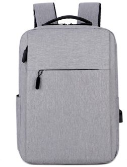 Business Anti-Diefstal Rugzak Mannen Student Schooltas Computer Rugzak Waterdicht Wearable Lichtgewicht Reistas Grijs