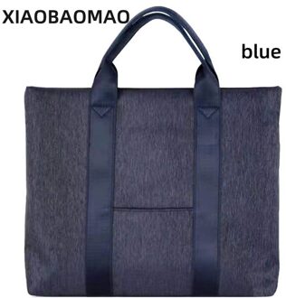 Business Eenvoudig B4 Bestandsmap Tas Document Papier Organisator Opslag Handtas School Kantoorbenodigdheden Grote Capaciteit 01 blauw