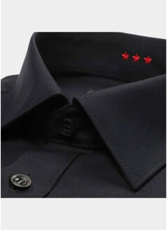 Business hemd lange mouw 679964/68 - maat 40 (M) Zwart