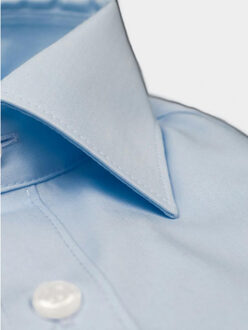 Business hemd lange mouw cityhemd body fit 1/1 arm 213011765/605 Blauw - 40 (M)