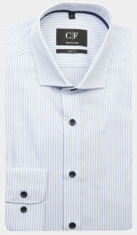 Business hemd lange mouw cityhemd body fit 1/1 arm 213012473/601 - maat 40 (M) Blauw