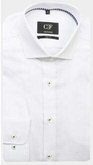 Business hemd lange mouw cityhemd body fit 1/1 arm 213012475/101 Wit - 43 (XL)