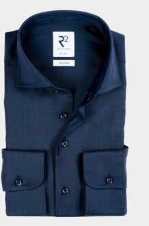 Business hemd lange mouw nos.wool.002/010 Blauw - 43 (XL)