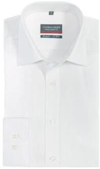 Business hemd lange mouw overhemd slim fit 213009307/100 Wit - 43 (XL)