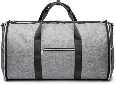 Business Reistas Suits Schouderriem Plunjezak Meerdere Zakken Bagage Tassen Koffer Kleding Weekend Bag donker grijs travel zak