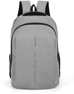 Business Rugzak Usb Opladen Outdoor Sport Multifunctionele Grote Capaciteit Mannen Notebook Rugzak Grijs