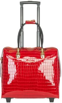 business trolley croco rouge Rood - 7827