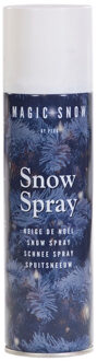 Busje met witte spuit sneeuw spray 150 cm voor kerstboom/ramen - Decoratiesneeuw
