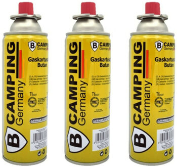 Butaangaspatroon navulling - 3x - 227 gram - voor camping kookpit/kookstel