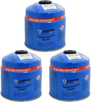 Butaangaspatroon navulling - 3x - 500 gram - voor camping kookpit/kookstel