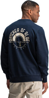 BUTCHER OF BLUE Army circle crew Blauw - M