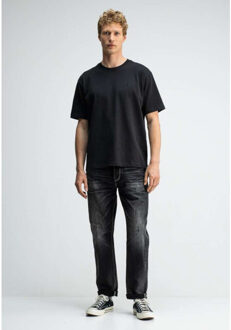 BUTCHER OF BLUE Army loose tee Zwart