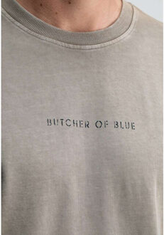BUTCHER OF BLUE Army qcc loose tee ls Grijs