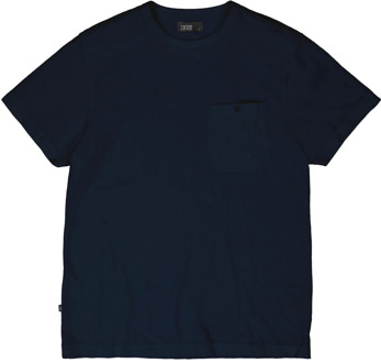 BUTCHER OF BLUE Arthur Pocket T-Shirt Donkerblauw Butcher of Blue , Blue , Heren - 2Xl,Xl,L,M