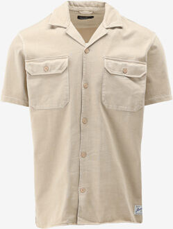BUTCHER OF BLUE Casual Shirt MIKEY WORK SHIRT SS beige - M;L;XL
