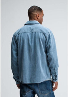 BUTCHER OF BLUE Colby cord overshirt - maat M Blauw