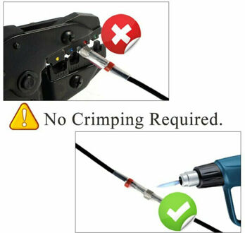 Butt Terminals Solder Seal Sleeve Wire Waterproof Heat Shrink Connector Tube Accessory