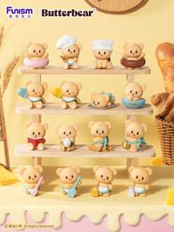 Butterbear Baked with Love Series Mini Figures 3-Pack Chubby Face 9 cm Display (6)