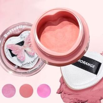 Butterfly Rhyme Air Powder Blusher Cream - (1-3) #01 - 5g