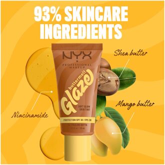 Buttermelt Glaze Soft Glow Skin Tint + SPF/FPS 30 Foundation (Various Shades) - Praline