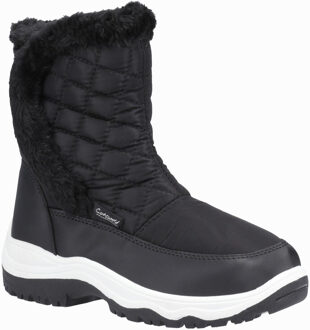 Butterrow Textiel Dames Zwarte Winter Middelhoge Laarzen