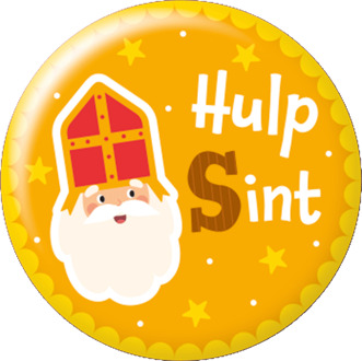 Button klein Hulp Sint Cartoon Vigo Multikleur - Print