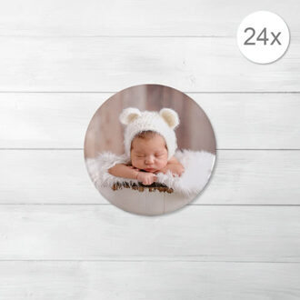 Button magneten met foto klein - Set van 24