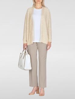 Buttondown V-hals Cardigan Ivoor