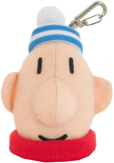 Buurman & Buurman sleutelhanger pluche 7 cm rood