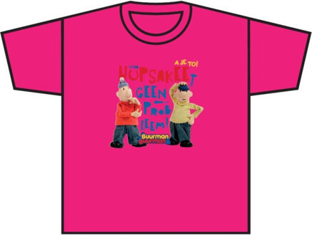 Buurman & Buurman t-shirt fuchsia, maat 110/116