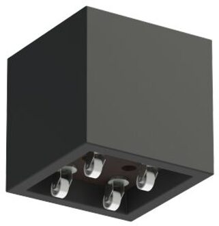 Buxus polyester 50x50x50 cm met wielen