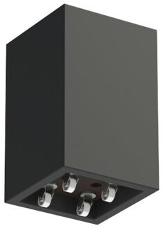 Buxus polyester 50x50x80 cm met wielen