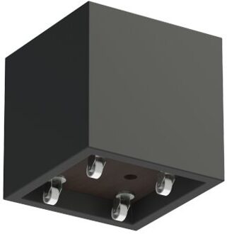 Buxus polyester 60x60x60 cm met wielen