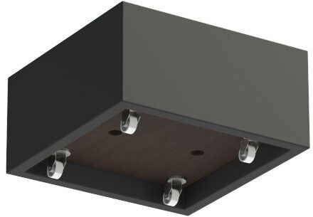 Buxus polyester 80x80x40 cm met wielen