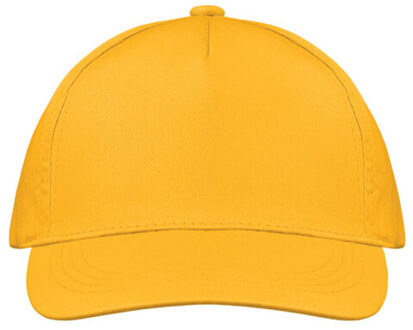 Buzz 5 paneel baseball cap - maat One size Geel
