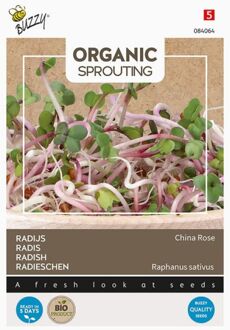 Buzzy Buzzy® Organic Sprouting - Radijs China Rose - 30 gram